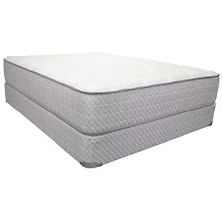 Full 11 1/2" Plush Pocketed Coil Mattress and 9" Wood Foundation